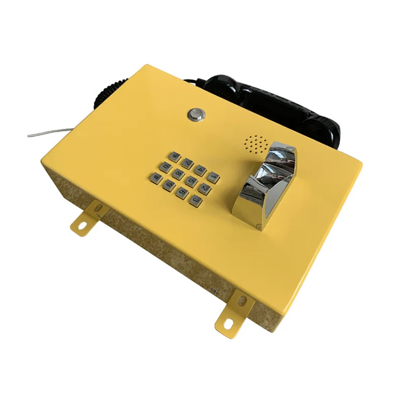 Yellow Color Cord Steel Emergency Weatherproof Telephone