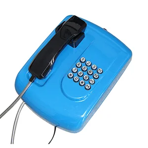 Cold Rolled Steel Rugged Outdoor Public Pay Telephone For Campus