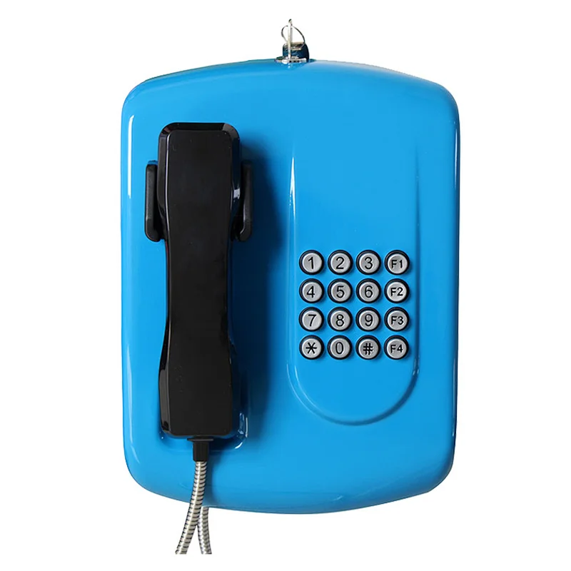 Cold Rolled Steel Rugged Outdoor Public Pay Telephone For Campus