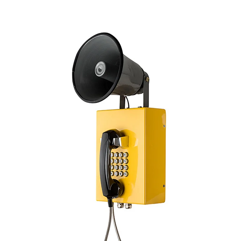 Trackside Broadcasting Telephone Amplifying Weatherproof Telephone With Loudspeaker
