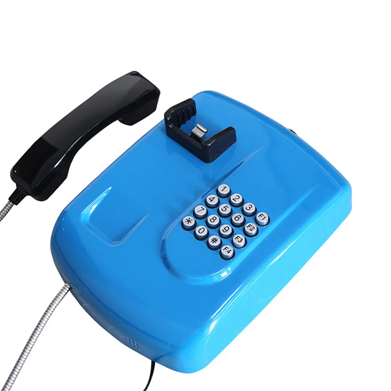 Cold Rolled Steel Rugged Outdoor Public Pay Telephone For Campus