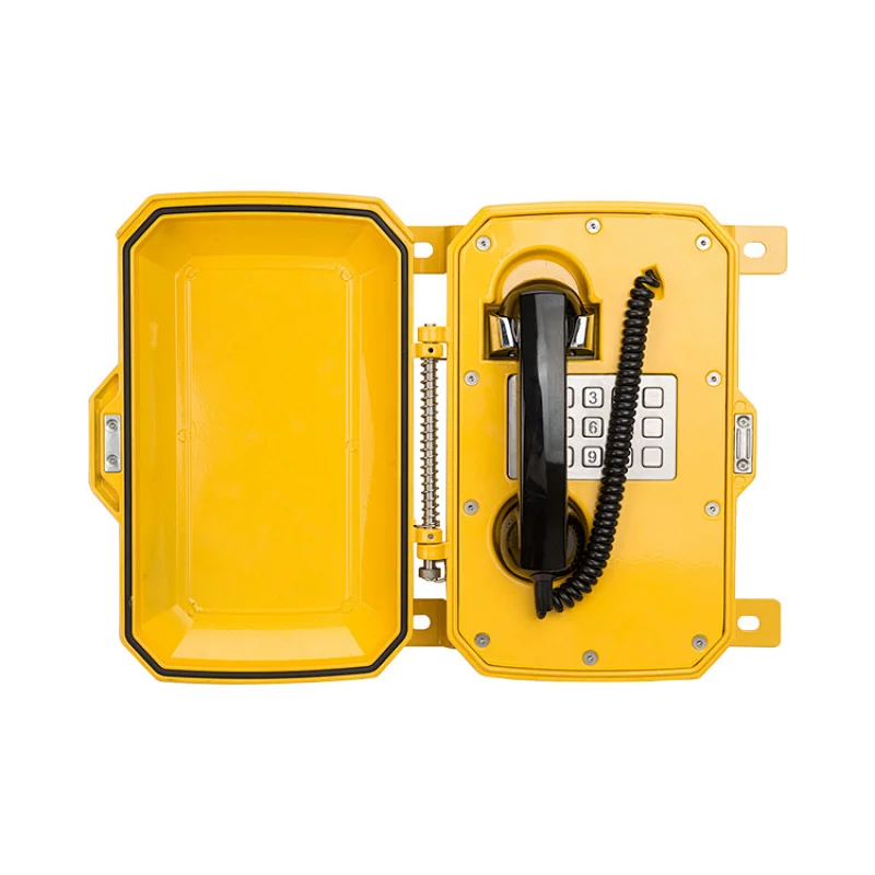 Industry Public Telephone With Horn Loudspeaker And Siren Light