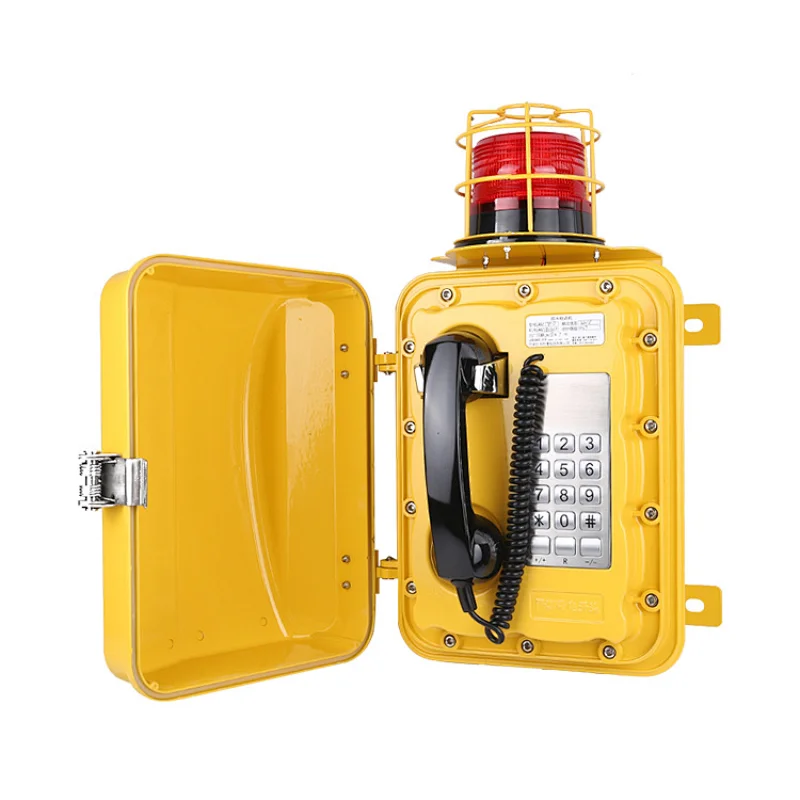 Wall Mounted Rugged Warning Light Flasher Waterproof Telephone