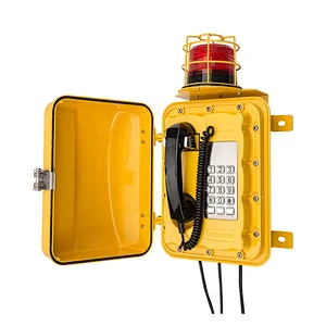 Wall Mounted Rugged Warning Light Flasher Waterproof Telephone