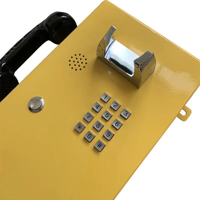 Yellow Color Cord Steel Emergency Weatherproof Telephone