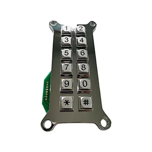 Water-proof Zinc Alloy Keypad For Access Control System