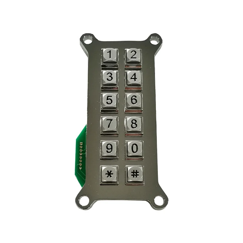Water-proof Zinc Alloy Keypad For Access Control System