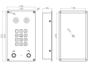 intercoms systems emergency telephone for elevator