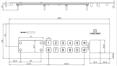 customized metal keypad