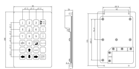 matrix waterproof outdoor keypad
