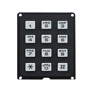 Plastic Numeric Keypad Outdoor Keypad 3x4 Matrix Keypad