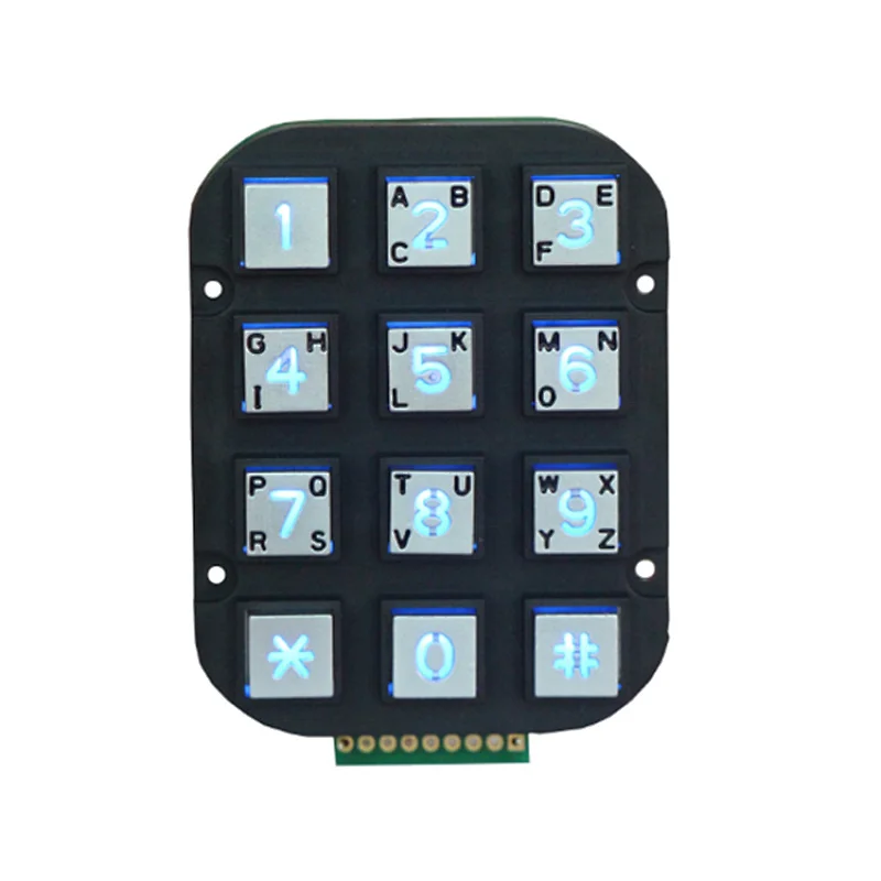 Metallic Access Control Keypad