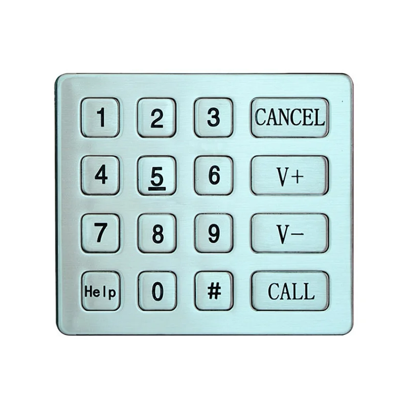 Vandal Proof 4x4 16 Keys Atm Safes Serial Calculator Electronic Keypad