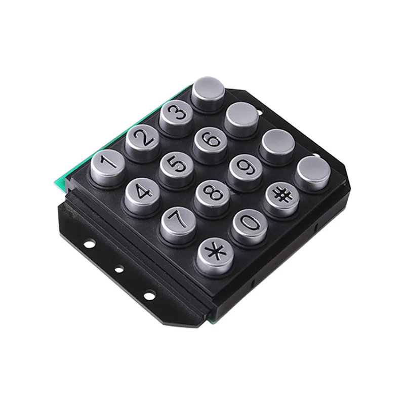 Metal Round Button Payphone Keypad