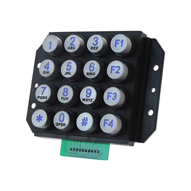 Ip65 Waterproof Metallic Keypad