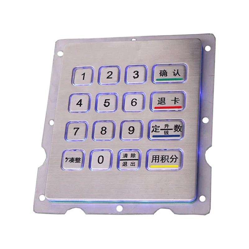 Remote Control Custom Metallic Fuel Dispenser Backlight Keypad