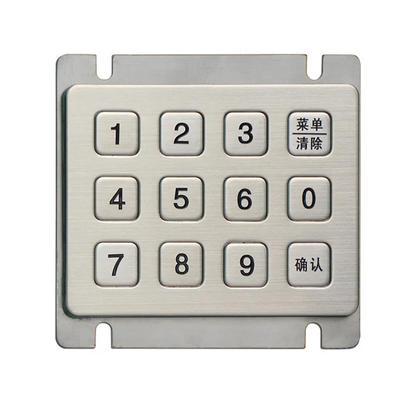 Rs232 12 Button Metal Steel Remote Control Keypad