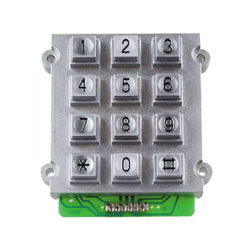 Ip65 Waterproof Zinc Alloy Keypad