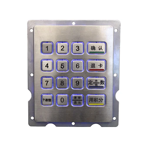 Remote Control Custom Metallic Fuel Dispenser Backlight Keypad