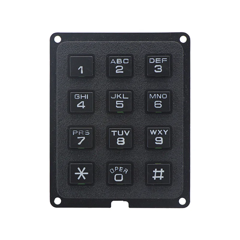 Plastic Numeric Keypad Outdoor Keypad 3x4 Matrix Keypad