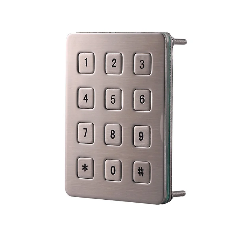 12 Keys Industrial Waterproof Metal Mechanical Usb Function Keypad