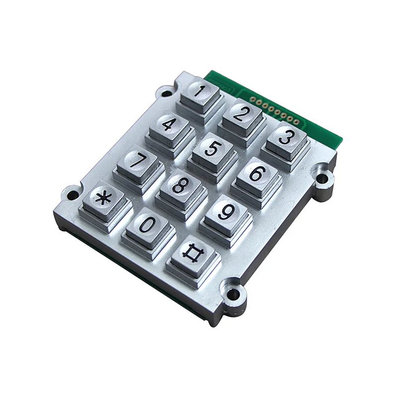 Ip65 Waterproof Zinc Alloy Keypad
