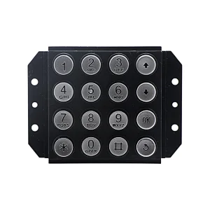 Metal Round Button Payphone Keypad