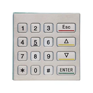 Weatherproof 16keys Metal Custom Atm Function Usb Connector Keyapd