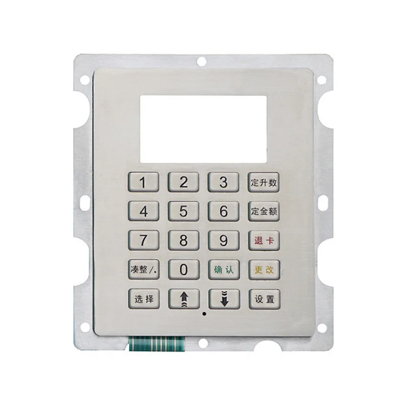 Vandal Resistant Stainless Steel Lcd Numeric Fuel Dispenser Keypad