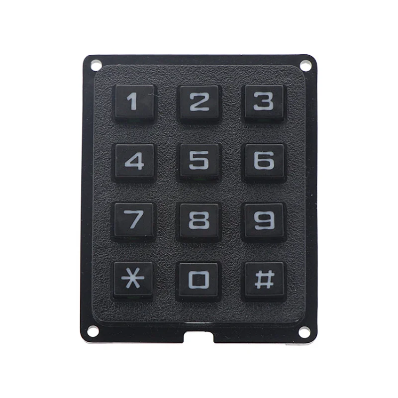 Plastic Numeric Keypad Outdoor Keypad 3x4 Matrix Keypad