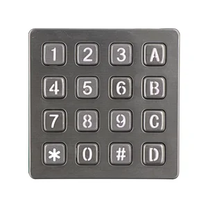 Vandal Proof 4x4 16 Buttons Kiosk Keypad Metal Door Lock Keypad