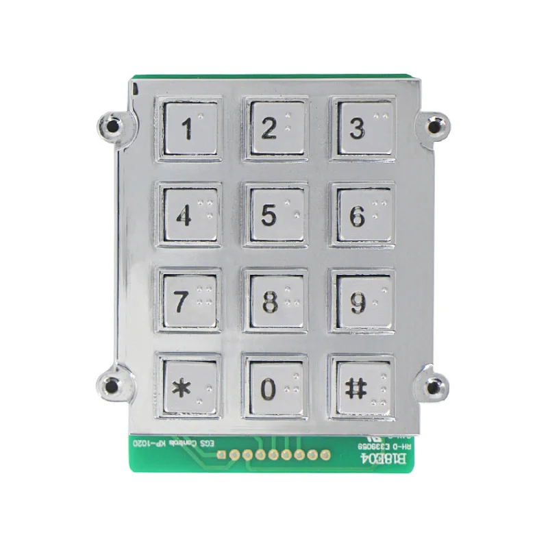 3x4 12 Braille Keys Keypad