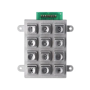 Zinc Alloy Metal Keypad