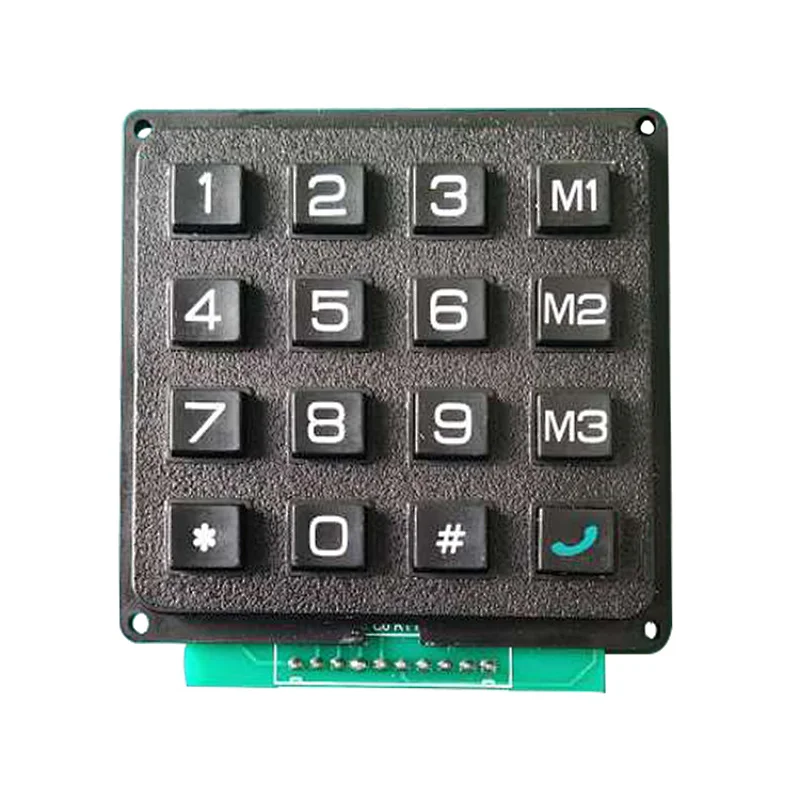 4x4 Matrix Numeric Plastic Rubber Rs232 Electric Keypad