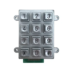 Zinc Alloy Metal Keypad
