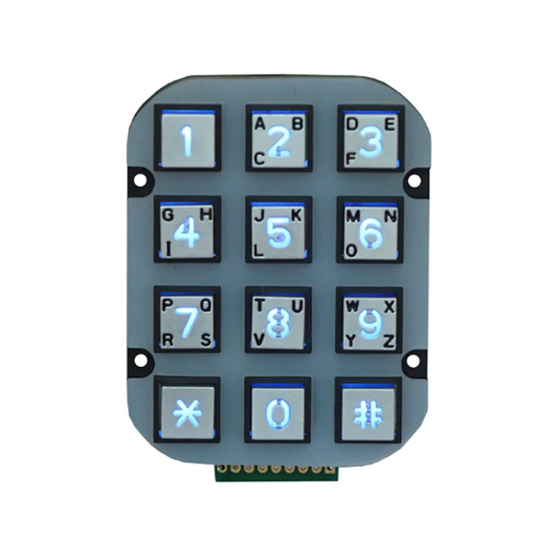 Metallic Access Control Keypad