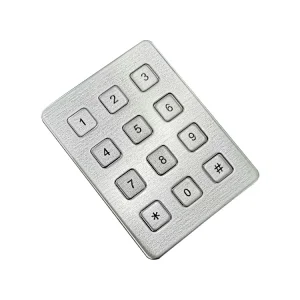 12 Keys Industrial Waterproof Metal Mechanical Usb Function Keypad