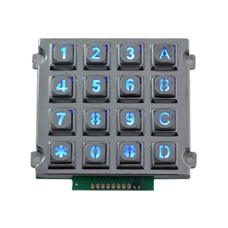 16 Keys Uart Led Backlit Keypad