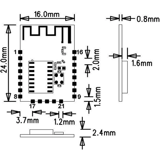 BLE transmitter module , - ShenZhen XinDaXing Electric Technology Co.,Ltd.