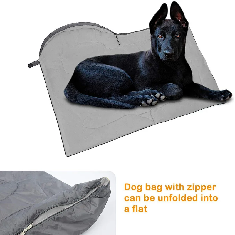 Pet Sleeping Bag Waterproof Warm Folding Portable Dog Bed Indoor And Outdoor Camping Hiking