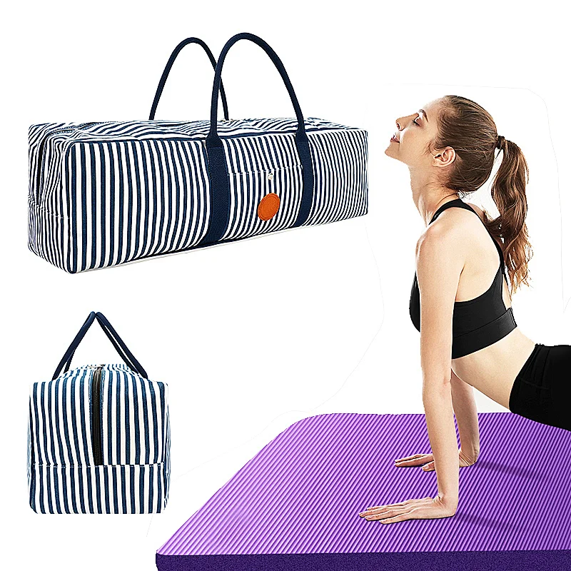 Large Yoga Mat Bag, Exercise Mat Carrier Tote Bag with Pockets