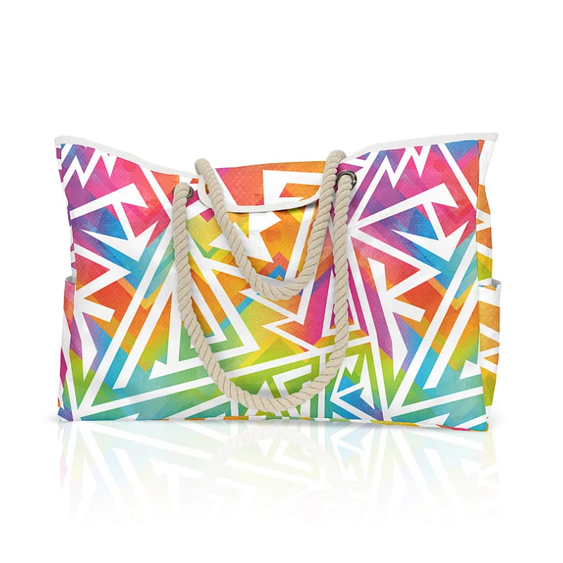 OEM spends night handbag stylish wholesale beach bag Oxford summer tote bag