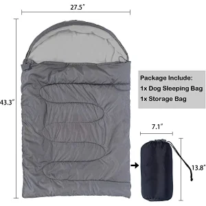 Pet Sleeping Bag Waterproof Warm Folding Portable Dog Bed Indoor And Outdoor Camping Hiking