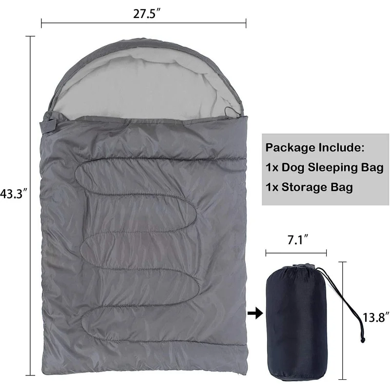 Pet Sleeping Bag Waterproof Warm Folding Portable Dog Bed Indoor And Outdoor Camping Hiking