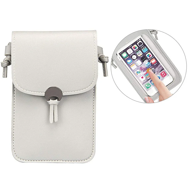 PU Leather Cross Body Purse Mobile Phone Bags Cases Waterproof Pouch Mobile Phone Bags