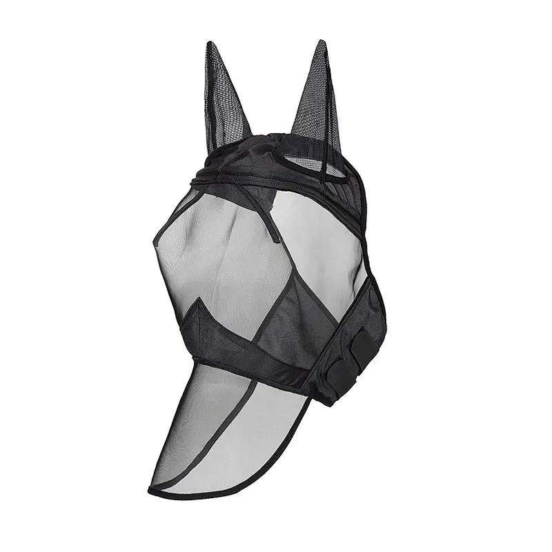 CareMaster Fly Mask Full Face Horse Fly Mask with Ears Tgw Riding Extra Comfort Grip Soft Mesh
