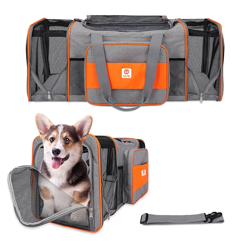 PET Cages Carriers Airline Approved Scalable Pet Travel Carrier for  Medium Dogs & Small Cats Carrier