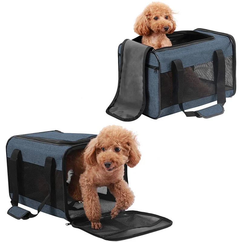 Portable Tote Travel Airline Approved Pet Carrier Bag Cat Dog Pet Cages Carriers