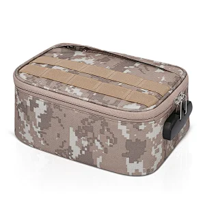 Smell Proof Bag Custom with Combination Lock Odor Proof Stash Case Container Medicine Weed  Lock Box Bag Travel Storage Case