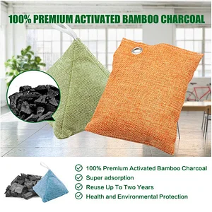 Natural Home Deodorizer Bags Activated Bamboo Charcoal Air Purifying Bag